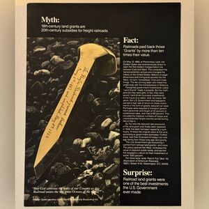 Rail Road America 1981 Advertisement (Life Magazine print)